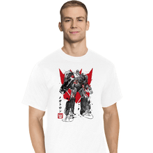 Load image into Gallery viewer, Daily_Deal_Shirts T-Shirts, Tall / Large / White Destruction Sumi-e
