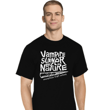 Load image into Gallery viewer, Shirts T-Shirts, Tall / Large / Black Vampire Slayer By Nature