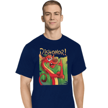 Load image into Gallery viewer, Shirts T-Shirts, Tall / Large / Navy Dishonor On You