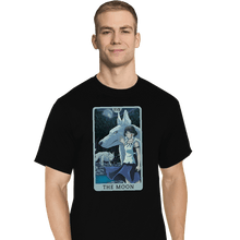 Load image into Gallery viewer, Daily_Deal_Shirts T-Shirts, Tall / Large / Black Tarot Ghibli The Moon
