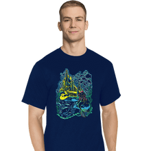 Load image into Gallery viewer, Secret_Shirts T-Shirts, Tall / Large / Navy Impressionist Mermaid