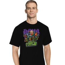Load image into Gallery viewer, Daily_Deal_Shirts T-Shirts, Tall / Large / Black TMNT Vs The NYC Villains
