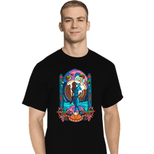 Load image into Gallery viewer, Daily_Deal_Shirts T-Shirts, Tall / Large / Black Stained Glass Paradise
