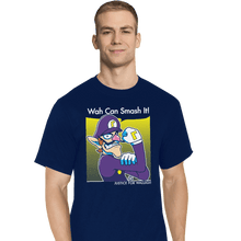 Load image into Gallery viewer, Shirts T-Shirts, Tall / Large / Navy Wah Can Smash It!