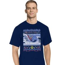 Load image into Gallery viewer, Shirts T-Shirts, Tall / Large / Navy Cuddly As A Cactus