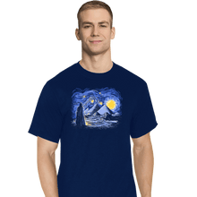 Load image into Gallery viewer, Daily_Deal_Shirts T-Shirts, Tall / Large / Navy Starry Night