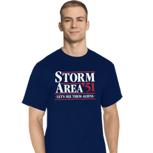 Load image into Gallery viewer, Shirts T-Shirts, Tall / Large / Navy Storm Area 51