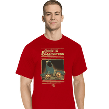 Load image into Gallery viewer, Daily_Deal_Shirts T-Shirts, Tall / Large / Red Cookies & Monsters