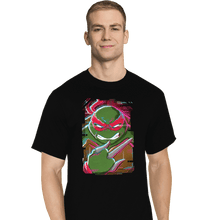 Load image into Gallery viewer, Daily_Deal_Shirts T-Shirts, Tall / Large / Black Glitch Raphael