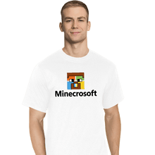 Load image into Gallery viewer, Shirts T-Shirts, Tall / Large / White Minecrosoft