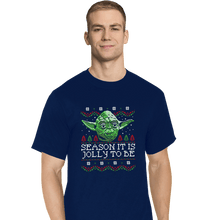 Load image into Gallery viewer, Shirts T-Shirts, Tall / Large / Navy Season It Is, Jolly To Be