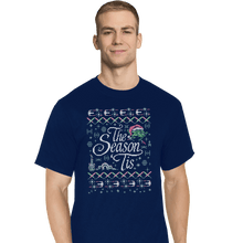 Load image into Gallery viewer, Shirts T-Shirts, Tall / Large / Navy The Season 'Tis