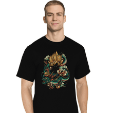 Load image into Gallery viewer, Shirts T-Shirts, Tall / Large / Black Colorful Dragon
