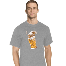Load image into Gallery viewer, Daily_Deal_Shirts T-Shirts, Tall / Large / Sports Grey The Great Beer Wave