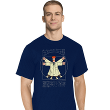 Load image into Gallery viewer, Daily_Deal_Shirts T-Shirts, Tall / Large / Navy Vitruvian Puppet