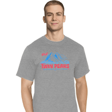 Load image into Gallery viewer, Shirts T-Shirts, Tall / Large / Sports Grey Visit Twin Peaks