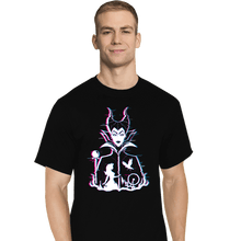 Load image into Gallery viewer, Daily_Deal_Shirts T-Shirts, Tall / Large / Black Glitched Maleficent