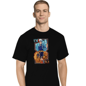 Shirts T-Shirts, Tall / Large / Black Fire And Ice Card