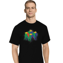 Load image into Gallery viewer, Shirts T-Shirts, Tall / Large / Black N64 Splash