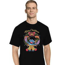 Load image into Gallery viewer, Daily_Deal_Shirts T-Shirts, Tall / Large / Black Stitch Xmas
