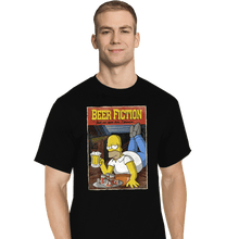 Load image into Gallery viewer, Daily_Deal_Shirts T-Shirts, Tall / Large / Black Beer Fiction