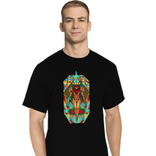 Load image into Gallery viewer, Shirts T-Shirts, Tall / Large / Black Stained Glass Hunter