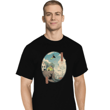 Load image into Gallery viewer, Shirts T-Shirts, Tall / Large / Black Ukiyo-e Delivery
