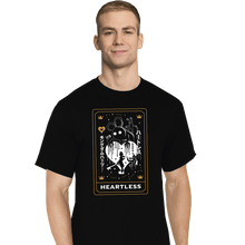 Load image into Gallery viewer, Secret_Shirts T-Shirts, Tall / Large / Black Heartless Tarot Card