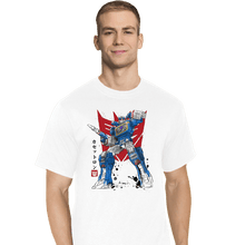 Load image into Gallery viewer, Daily_Deal_Shirts T-Shirts, Tall / Large / White Sound Sumi-e