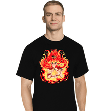 Load image into Gallery viewer, Daily_Deal_Shirts T-Shirts, Tall / Large / Black Peach Fire