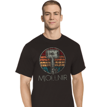Load image into Gallery viewer, Shirts T-Shirts, Tall / Large / Black Retro Mjollnir