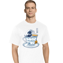 Load image into Gallery viewer, Shirts T-Shirts, Tall / Large / White The Great Kanagawa Tea