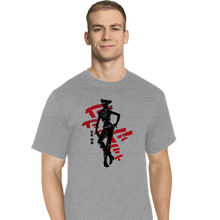 Load image into Gallery viewer, Shirts T-Shirts, Tall / Large / Sports Grey Crimson Jolyne Cujoh