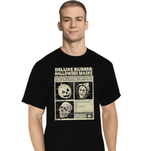 Load image into Gallery viewer, Shirts T-Shirts, Tall / Large / Black Three Halloween Masks
