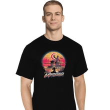 Load image into Gallery viewer, Shirts T-Shirts, Tall / Large / Black Retro Wave Castlevania
