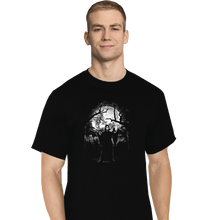 Load image into Gallery viewer, Shirts T-Shirts, Tall / Large / Black Moonlight Ghost