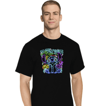 Load image into Gallery viewer, Daily_Deal_Shirts T-Shirts, Tall / Large / Black Stitch Neon