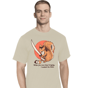 Daily_Deal_Shirts T-Shirts, Tall / Large / White Squirrel Blade
