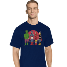 Load image into Gallery viewer, Shirts T-Shirts, Tall / Large / Navy King Of The Heroes