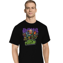 Load image into Gallery viewer, Secret_Shirts T-Shirts, Tall / Large / Black TMNT Vs NYC Villains