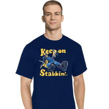 Load image into Gallery viewer, Shirts T-Shirts, Tall / Large / Navy Keep On Stabbin'