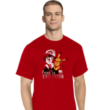 Load image into Gallery viewer, Shirts T-Shirts, Tall / Large / Red Viva La Evolucion
