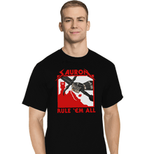 Load image into Gallery viewer, Secret_Shirts T-Shirts, Tall / Large / Black Sauron, Rule 'Em All