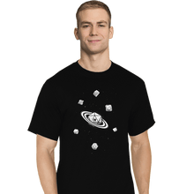 Load image into Gallery viewer, Secret_Shirts T-Shirts, Tall / Large / Black RPG Dice Galaxy