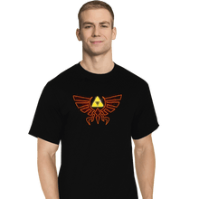 Load image into Gallery viewer, Shirts T-Shirts, Tall / Large / Black Hyrule Fire Crest