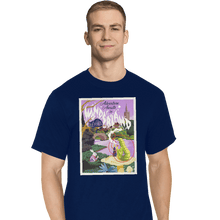 Load image into Gallery viewer, Shirts T-Shirts, Tall / Large / Navy Adventure Awaits In Wonderland