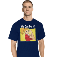 Load image into Gallery viewer, Shirts T-Shirts, Tall / Large / Navy Adora Says We Can Do It!
