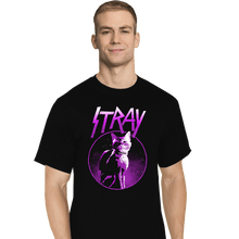 Load image into Gallery viewer, Daily_Deal_Shirts T-Shirts, Tall / Large / Black Neon Cat