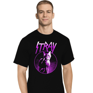 Daily_Deal_Shirts T-Shirts, Tall / Large / Black Neon Cat