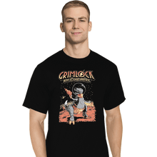 Load image into Gallery viewer, Shirts T-Shirts, Tall / Large / Black Space Pulp Robot Dinosaur Hero